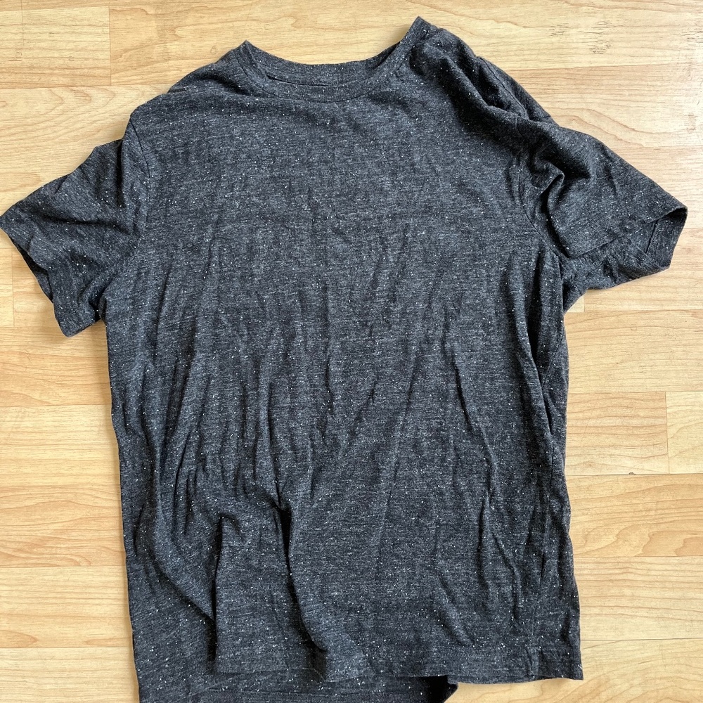 H&M Black cotton tee with White Specks (Medium) Short Sleeve